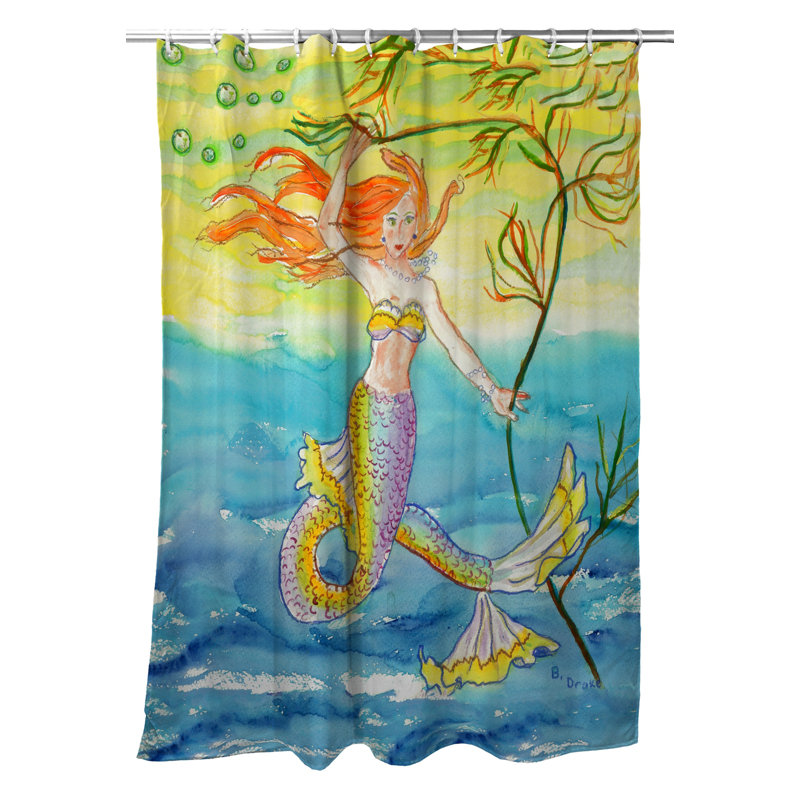 Rideau de douche simple sirène Artemis