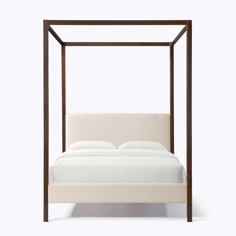 Queen  Normsman Pelican Canopy Platform Bed