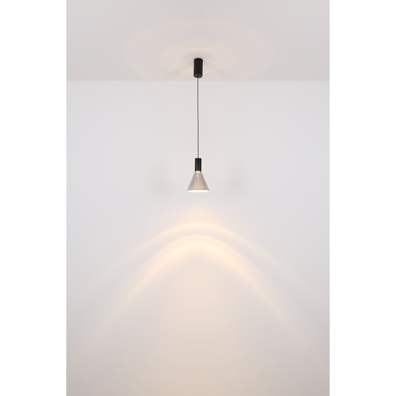 1 - Light Matte Black LED Pendant