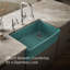 Évier de cuisine en fonte à simple cuve avec tablier frontal en fer Kohler-98419475