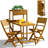 Marazzi 2 - Person Wood Patio Dining Set with Rectangular Table