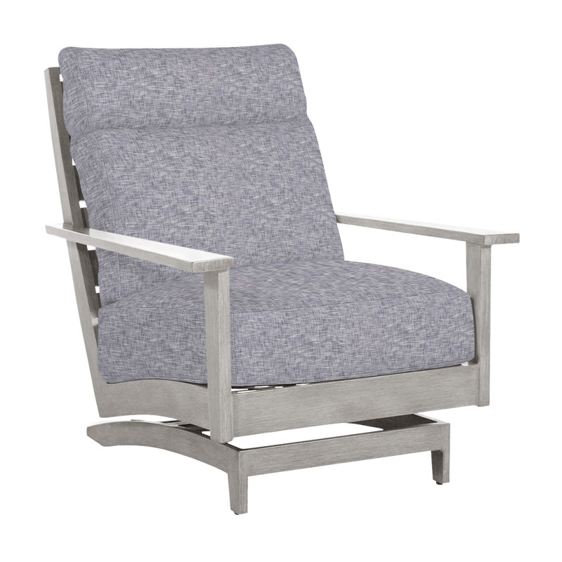 Kennebunkport Patio Lounge Chair with Cushions, Oyster, No welt + Standard fill, Canvas Sand