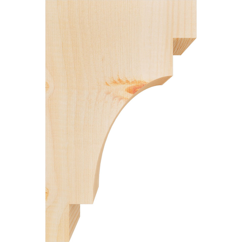 Corbeau méditerranéen, H 12 po x l 3,5 po x P 8 po, Sapin de Douglas, Lisse