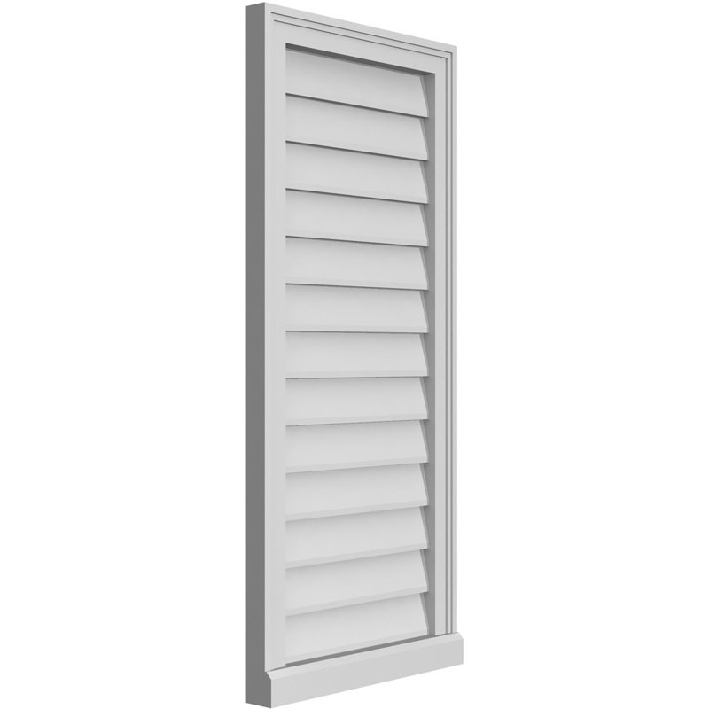 Cadre de seuil Brickmould, brun clair apprêté, H 40 po x l 18 po x P 2 po