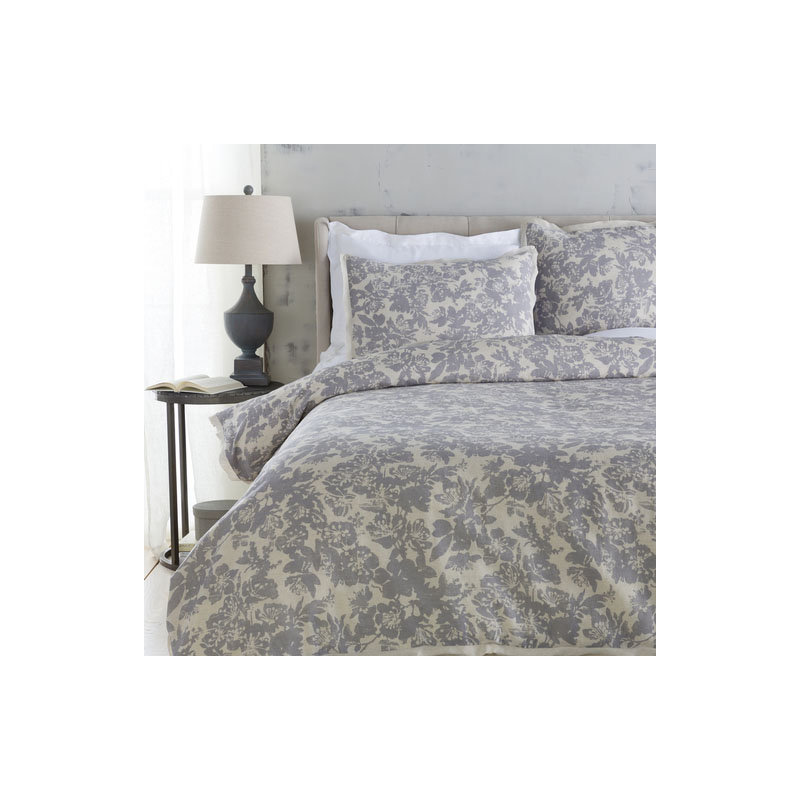 Clara Cotton Blend Sham, Gray, King