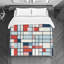 Gweneviere Mondrian Geometric Machine Printed Duvet Cover-1981819935-1993590023