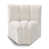 Tissu crème bouclé