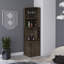 Armoire de bar 8 tablettes à 2 tablettes brun foncé avec accent sur l'utilisateur-331889833