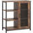 Mini Coffee Bar Cabinet With Storage, 27.5'' Small Kitchen Bar Table, Cute Corner Bar Cabinet For Tea, Buffet Sideboard Cabinet For Dining Room, Farmhouse Coffee Station For Wine (Brown)