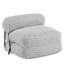 Fauteuil à billes d'intérieur pliable, gris clair