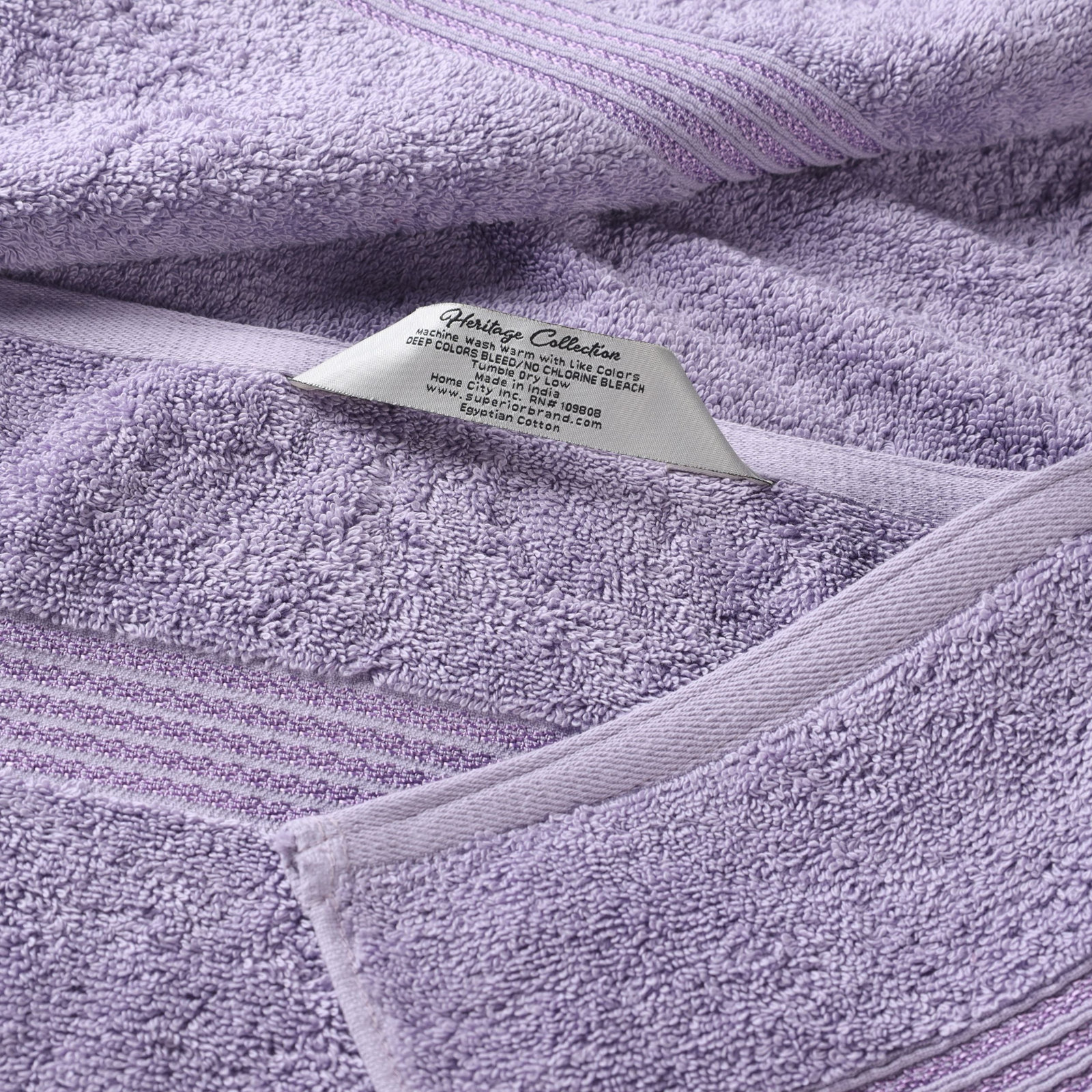 Oleg Egyptian Cotton Bath Sheet Set, Royal Purple, Bath Sheets - 2 Pack