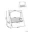 FICARELLA 3 Person Porch Swing