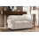 Causeuse à accoudoirs carrés en cuir véritable 62 po Fardin