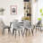 Chardee Upholstered Dining Chairs Faux Leather Waterproof Side Chair With Metal Frame-677716635
