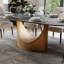 Table de salle à manger moderne minimaliste ovale avec plateau de table en pierre frittée-636765557-636765553