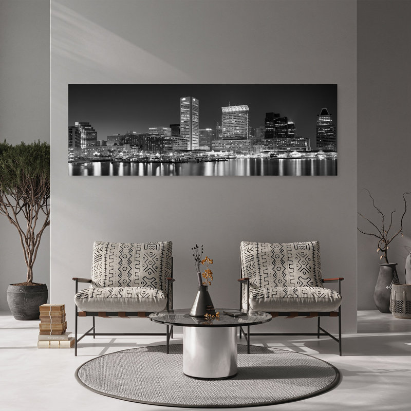 City At The Waterfront Baltimore Maryland USA by Richard Sisk - Wrapped Canvas Panoramic Print, 50.8 cm H x 152.4 cm W