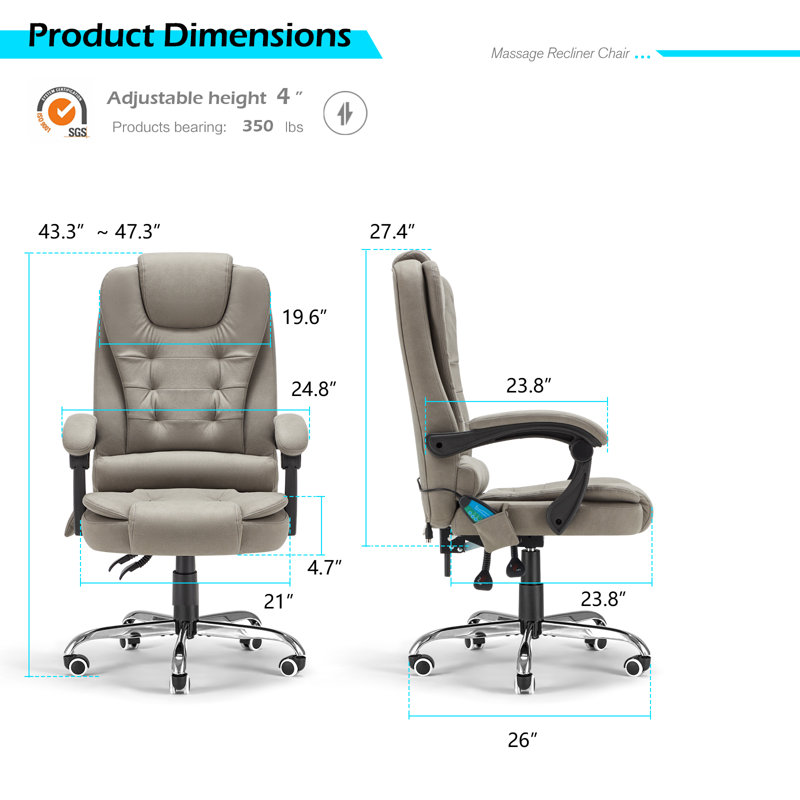 Fauteuil de direction Keivn, Grey