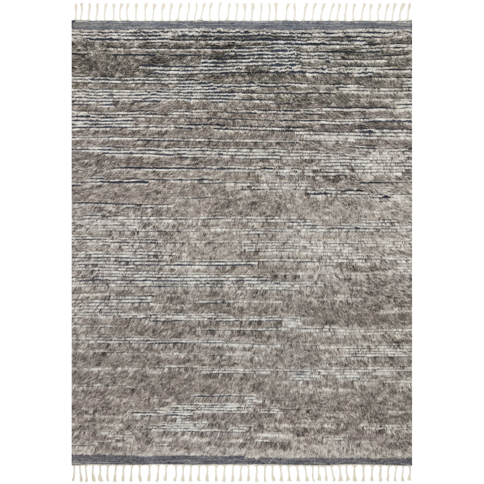 Benjamin Gray Hand-Knotted Wool Rug, Rectangle 7'9" x 9'9"