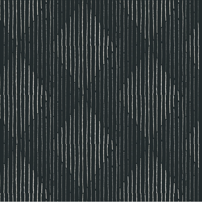 Organic Self-Adhesive Wallpaper Roll, Black, Peel & Stick