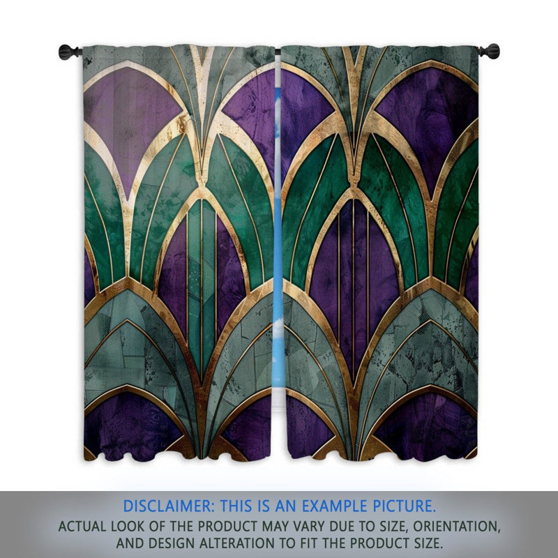 Paire de rideaux obscurcissant en polyester Alero, L 40 po x L 61 po