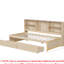Lit de jour simple avec tablettes latérales, 2 tiroirs, rangement pour lit naturel, coloriage intégré-1953802607