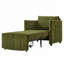 Fauteuil-lit en chenille convertible avec dossier réglable à 5 positions, poches latérales et panier de rangement, fauteuil-lit escamotable-1571845552