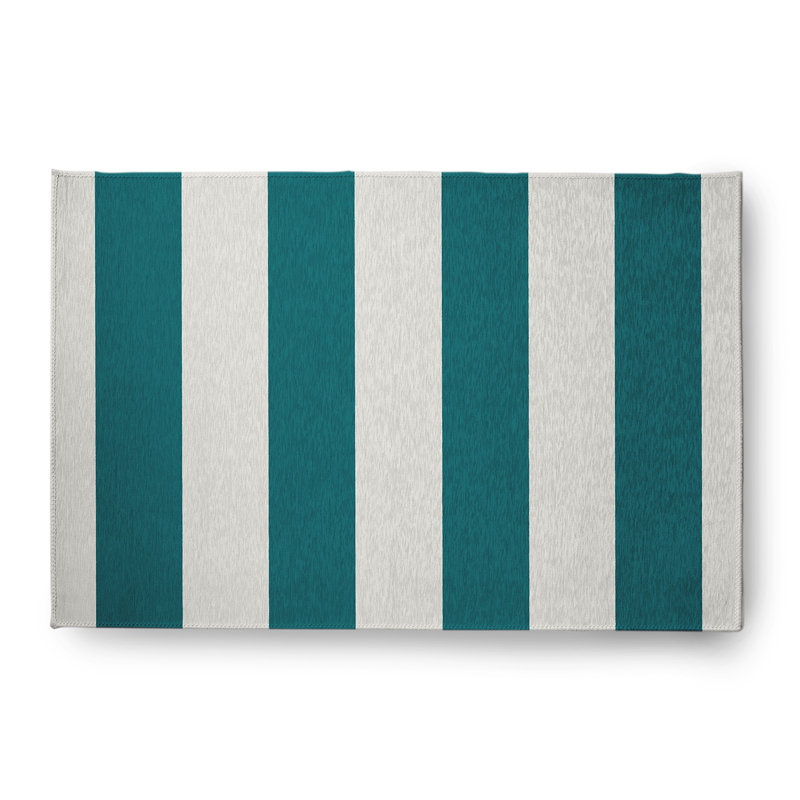 Lucene Chenille Striped Indoor Rug, Rectangle 4' x 6'