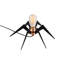 Lampe de table noire 5,51 "Charlize