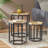 Hexagonal Set Of 3 End Table