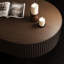  Alethia 44'' Handcrafted Oval Capsule Coffee Table – Fluted Solid Wood Design-1260866401