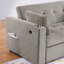 Causeuse-lit convertible 57 po en Corduroy avec porte-gobelets, ports USB, poches pour magazines, coussins, capitonnage-1818644708