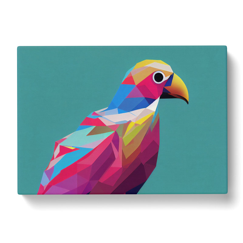Glowing Bird Abstract - Wrapped Canvas, 50cm H x 76cm W x 3cm D