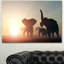 «Group of Elephants in the Wild», impression sur toile tendue-19408117