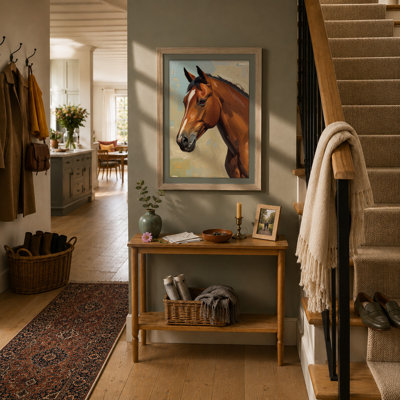 Equine Portrait Modern - Framed Print