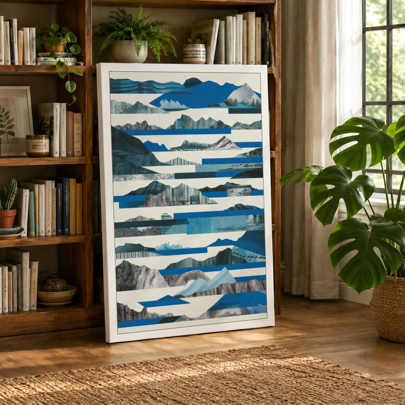 Print, 24x16 - 61.0 x 40.6 cm, Teal Border