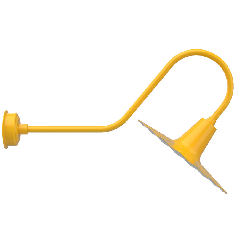 Luminaire de grange d’extérieur à del Iris, H 7,5 po x l 20 po x P 20 po, Jaune