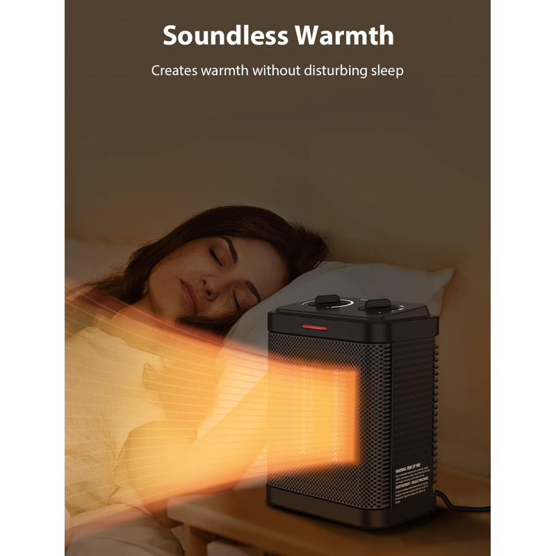 CG INTERNATIONAL TRADING 1500 Watt 1500 BTU Electric Compact Space Heater with Adjustable Thermostat