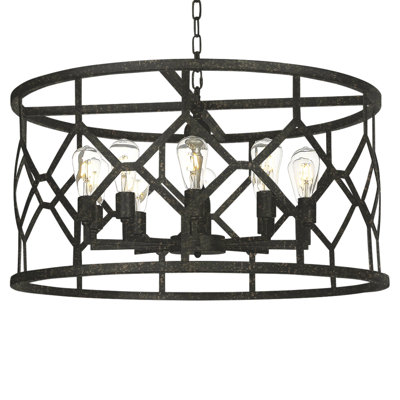 Lustre tambour 8 lumières Diamond
