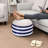 Geometric Comfort Wowmax Pouf Ottoman with Storage, Round Ottoman Foot Rest Pouf Ottoman Stuffed Poufs for Living Room Compression