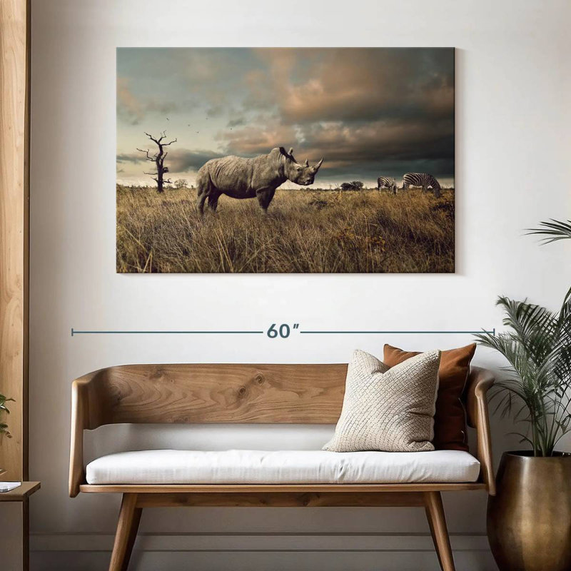 Crowle Fierce Rhinoceros, H 32 po x l 48 po