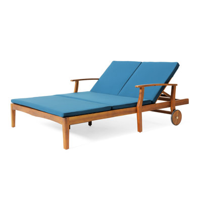 Chaise longue en bois pour l'extérieur - entièrement réglable et confortable