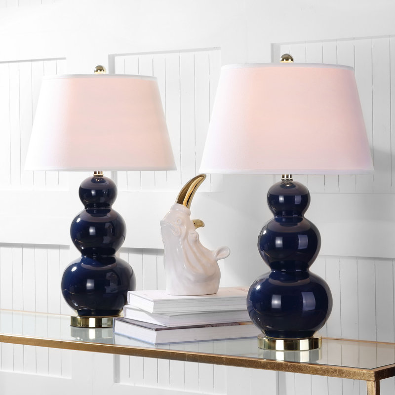 Ensemble de lampes de table Dearious, Bleu marine