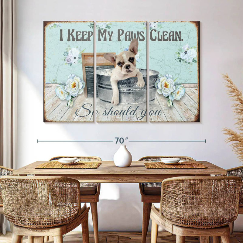 Ketti Keep Our Paws Clean, 42" H x 65" W
