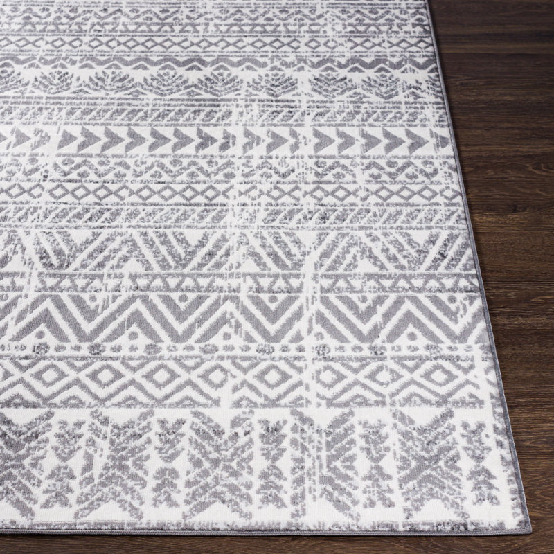 Tapis gris foncé Casa, Rectangle 6 pi 7 po x 9 pi