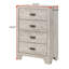 Mobilier de chambre à coucher 1 pièce à 4 tiroirs avec quincaillerie en bois