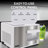 Whynter SonicSnö Countertop Nugget Ice Maker 40lbs/24hrs Chewable Pebble/Sonic Type Ice-100287938