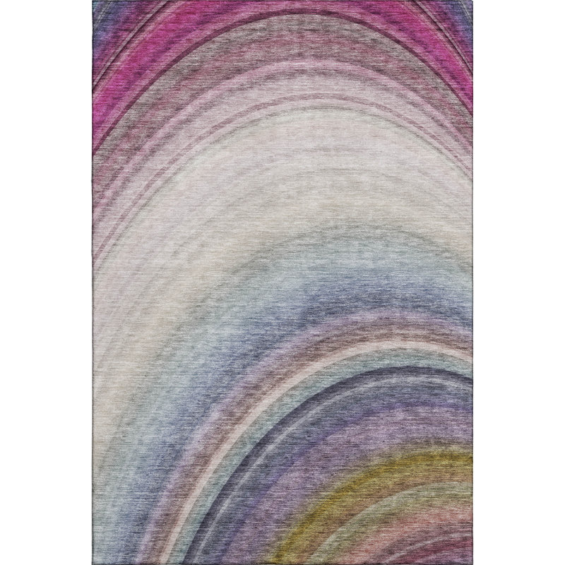 Premium Machine Washable Cerrito AMF584 Beige Rug, Rectangle 2'6" x 3'10"