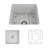 18'' L Fireclay Kitchen Sink-61605360