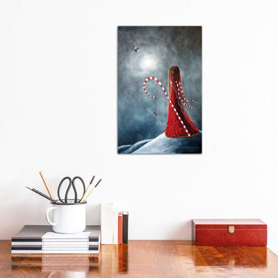 Candy Cane Fairy - Wrapped Canvas Print
