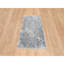 Synclair One-of-a-Kind 2'6" x 6'1" New Age Runner Cotton and Silk Area Rug in Blue
